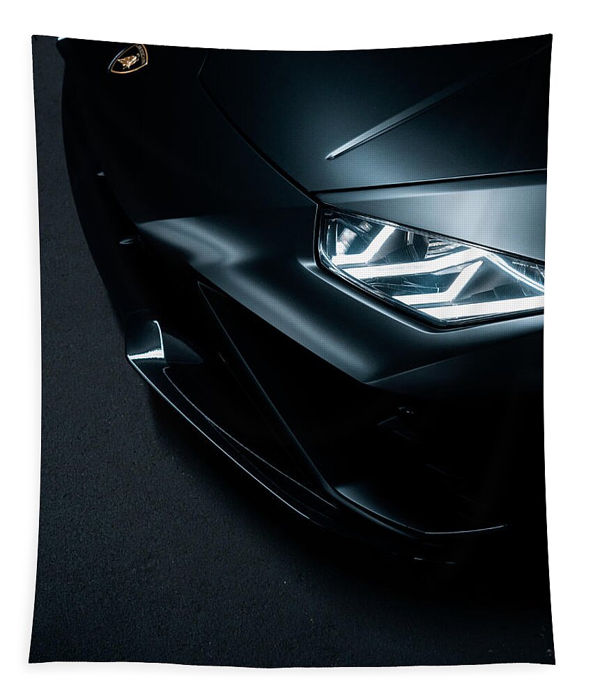 Lamborghini Tapestry featuring the photograph Huracan by David Whitaker Visuals