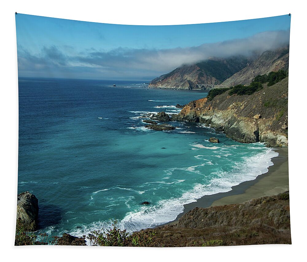 Ocean Tapestry featuring the photograph Hwy 1 Road Trip by Stephen Sloan