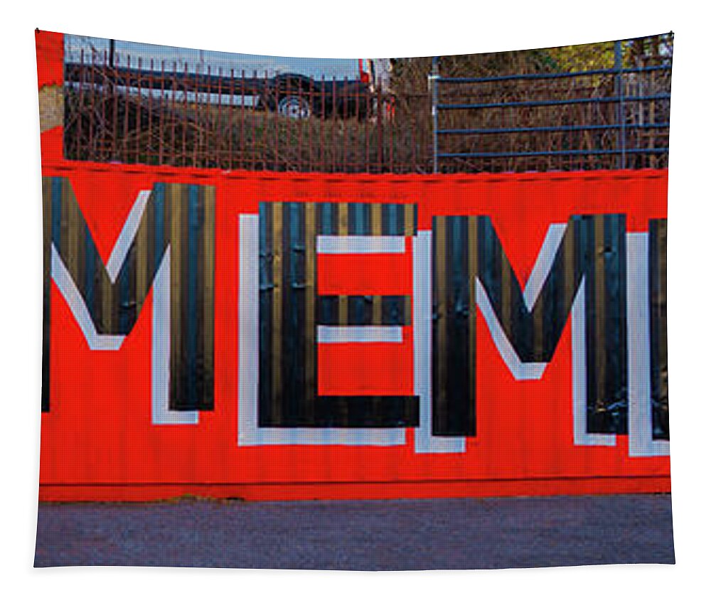 Street Art Tapestry featuring the photograph I Love Memphis by Darrell DeRosia