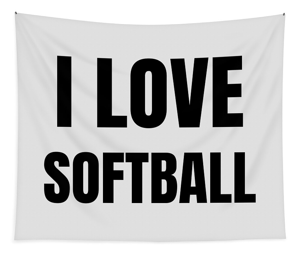 Softball Mom Funny Gift Idea Tapestry by Jeff Creation - Pixels Merch