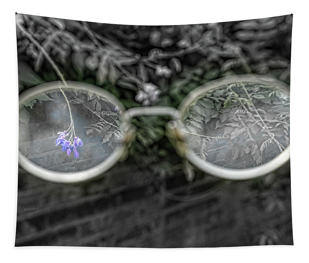 Eyeglasses Tapestry featuring the photograph I See a Flower by Sharon Popek