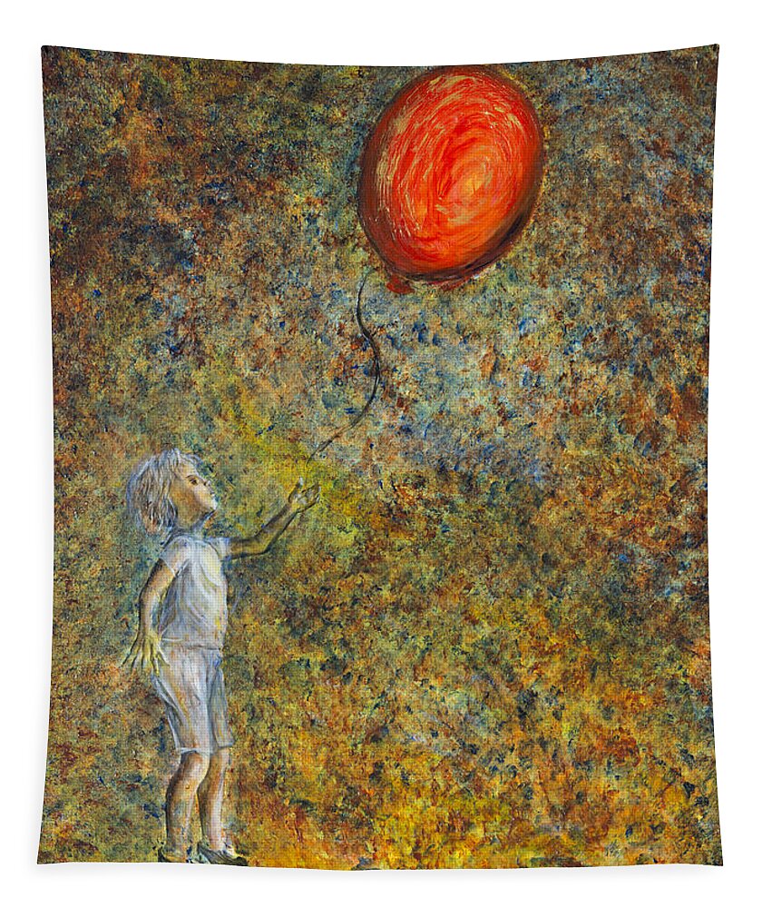 Child Tapestry featuring the painting I Started A Joke pt I by Nik Helbig