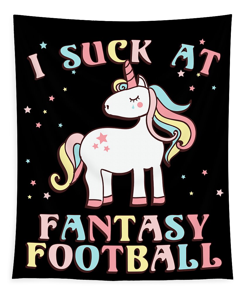 Fantasy Football Tapestry featuring the digital art I Suck At Fantasy Football by Flippin Sweet Gear