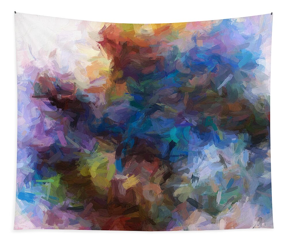 Contemporary Art Tapestry featuring the painting Ianthe Psyche by Trask Ferrero