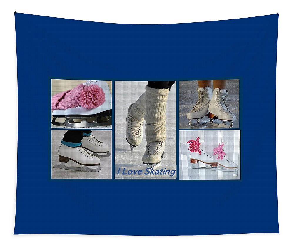 Ice Skates Tapestry featuring the photograph Ice Skates by Nancy Ayanna Wyatt
