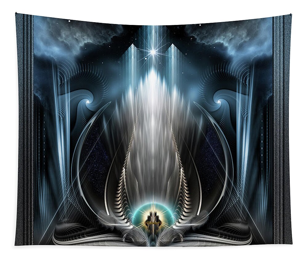 Fractal Tapestry featuring the digital art Ice Vision Of The Imperial View by Rolando Burbon