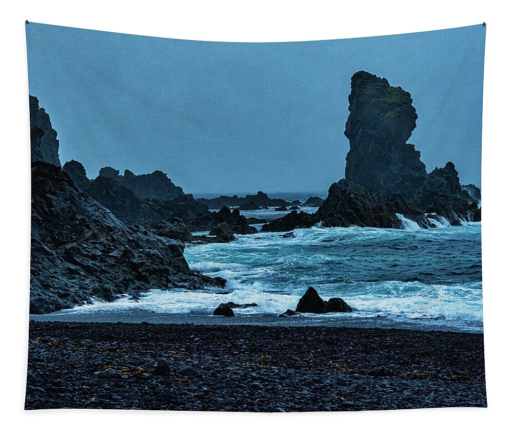 Iceland Tapestry featuring the photograph Iceland Coast by Tom Singleton