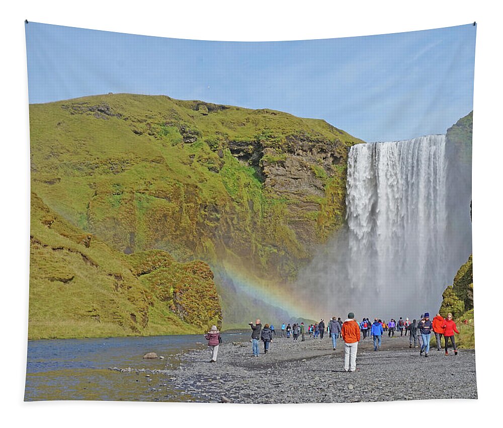 Iceland Tapestry featuring the photograph Iceland Waterfalls by Yvonne Jasinski