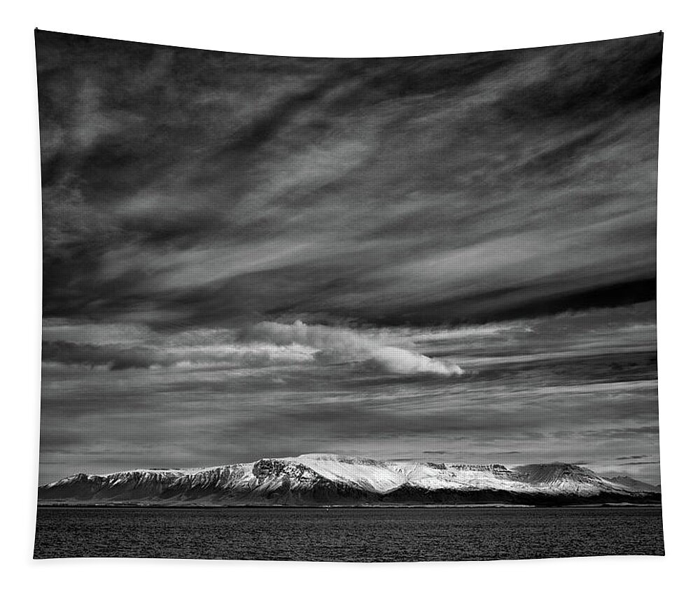 Kambshorn Tapestry featuring the photograph Icelandic Mountains by Nigel R Bell