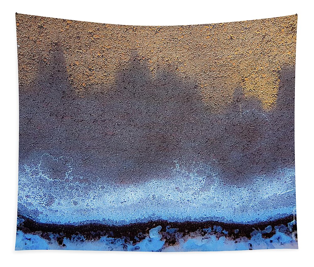 Abstract Tapestry featuring the photograph Icy landscape by Casper Cammeraat