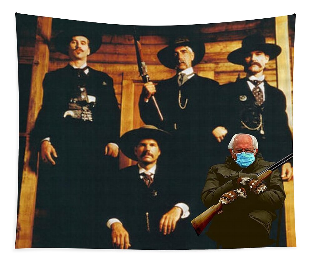 Bernie Tapestry featuring the photograph I'm Your HuckleBernie by Lee Darnell