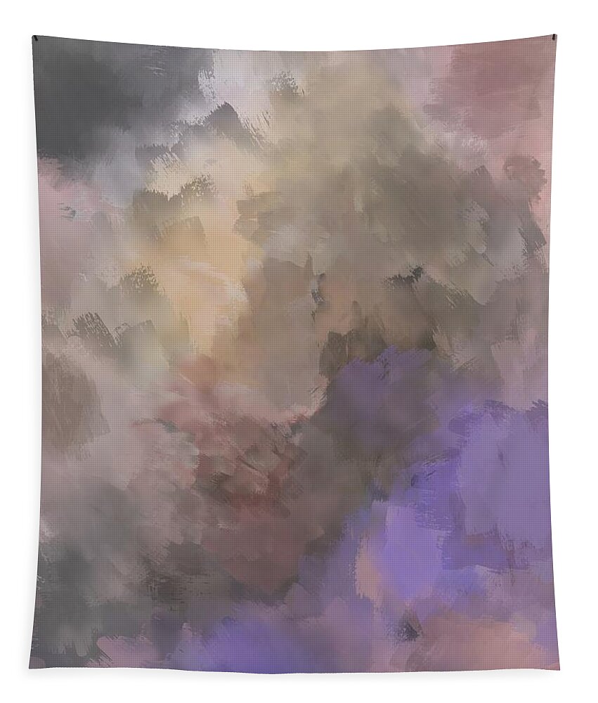  Tapestry featuring the digital art In The Clouds by Michelle Hoffmann