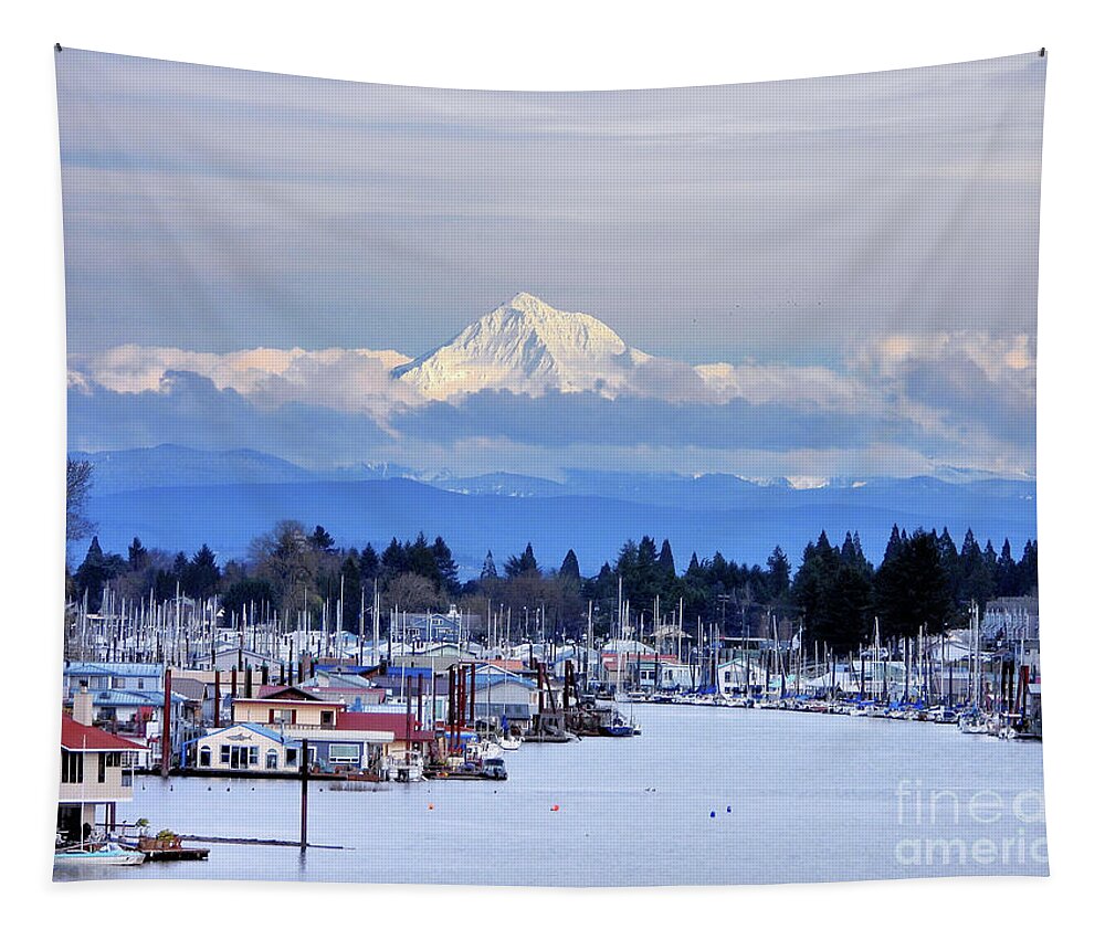 Mt Hood Tapestry featuring the photograph In the Clouds by Scott Cameron