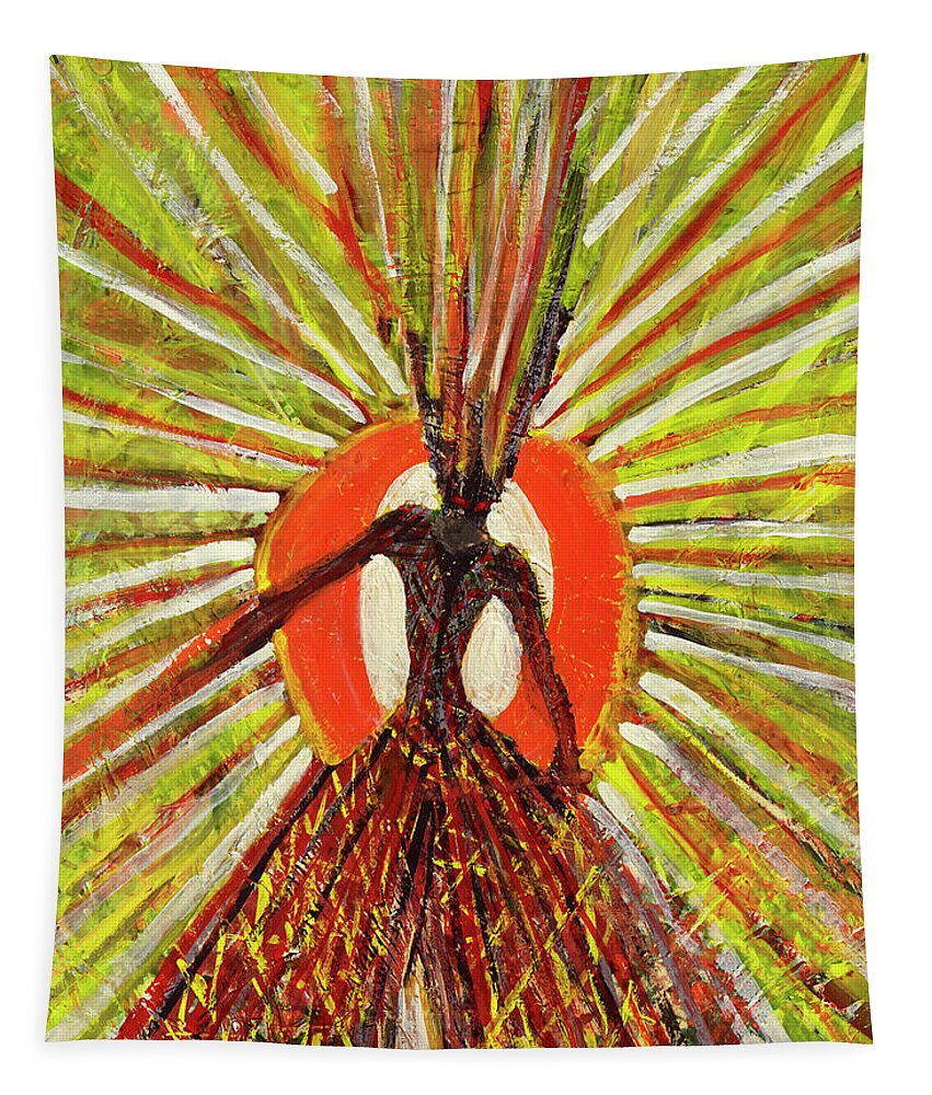 In The Sun Tapestry featuring the painting In the Light of the Sun by Tessa Evette