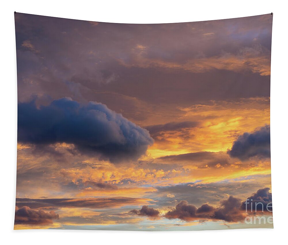 Clouds Tapestry featuring the photograph In the sea of clouds 1 by Adriana Mueller