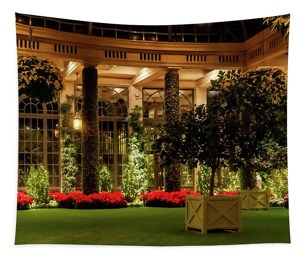 Christmas Tree Tapestry featuring the photograph Indoor Christmas Decerations by Louis Dallara