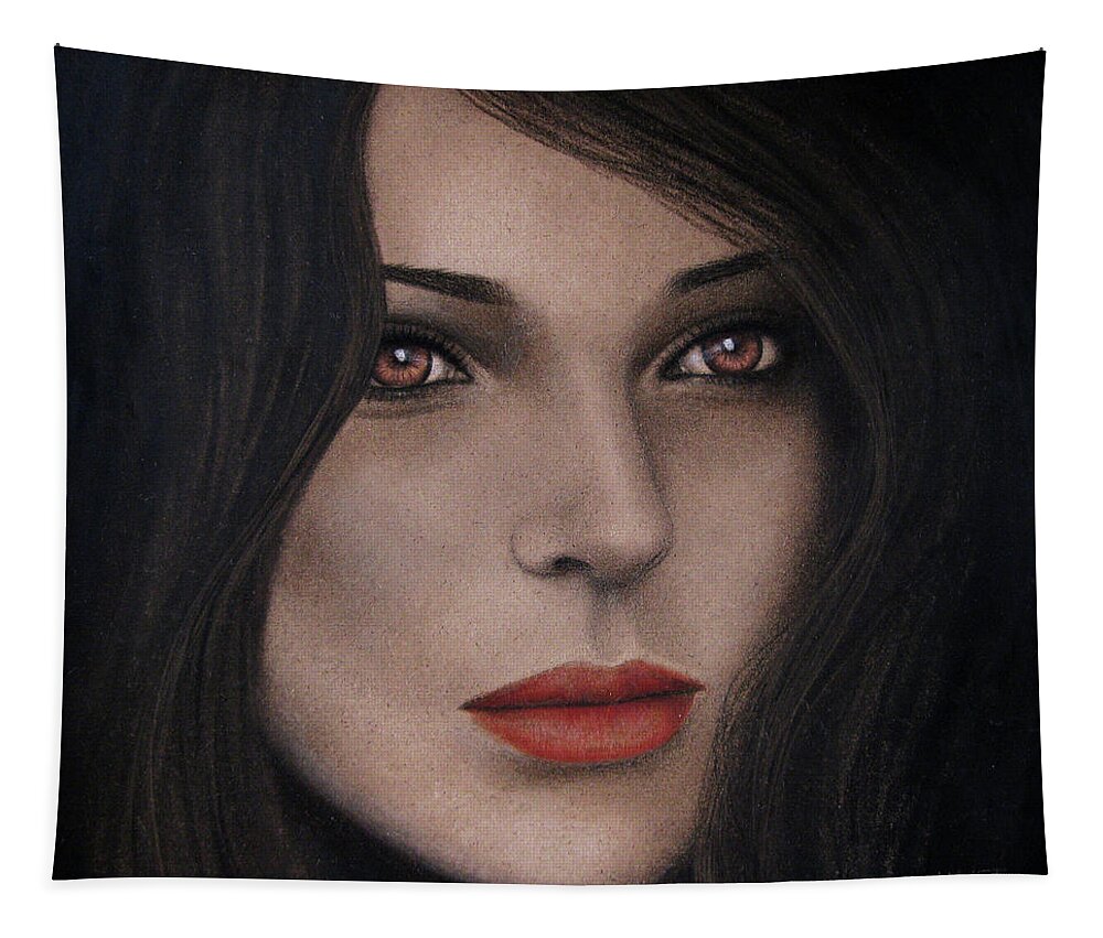 Intensity Tapestry featuring the painting Intensity by Lynet McDonald