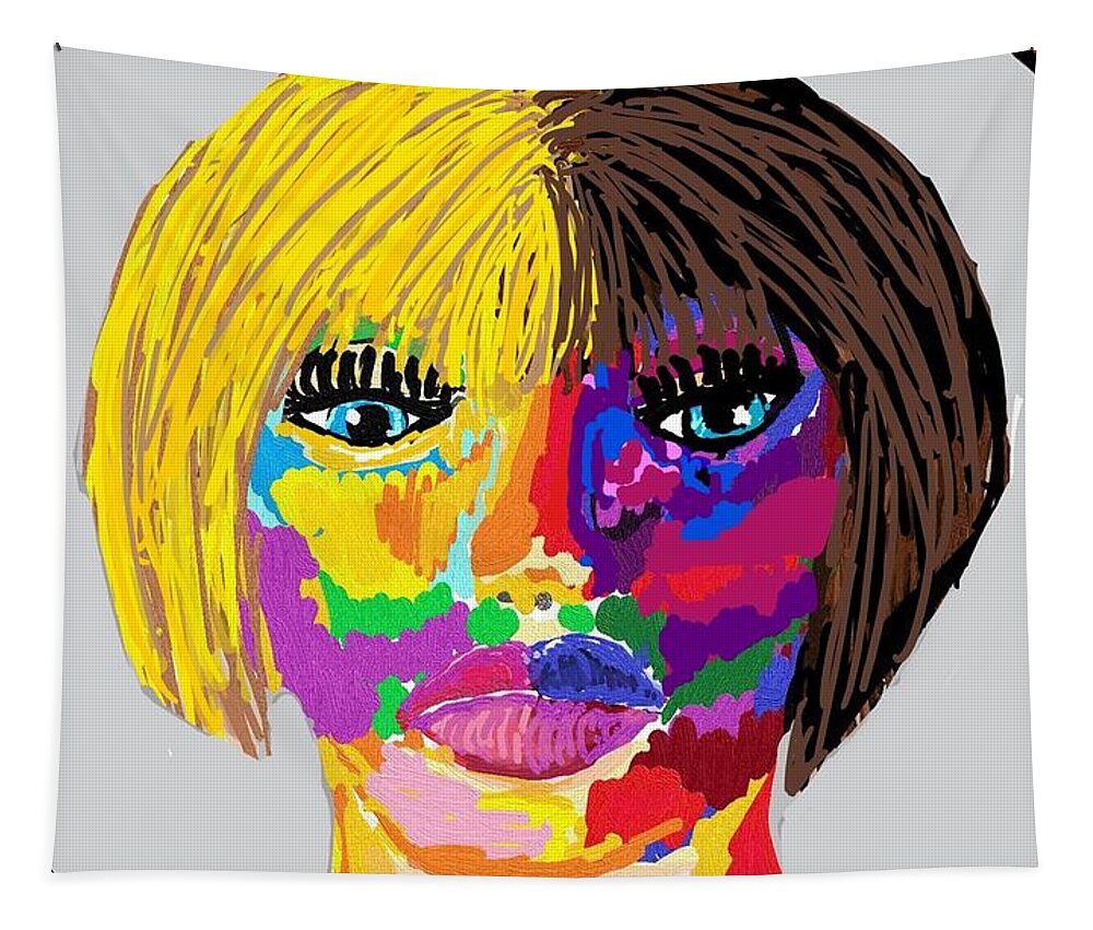 Girl Tapestry featuring the digital art Isolation by Diane Dahm