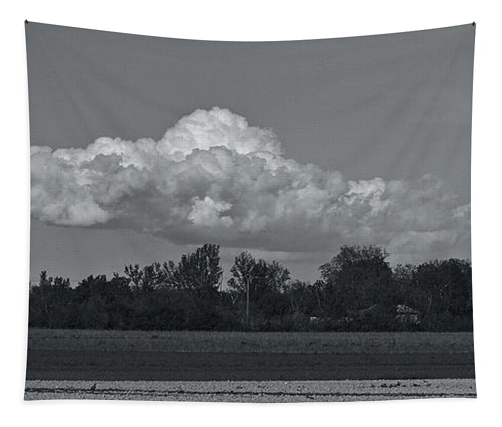 Cumulonimbus Tapestry featuring the photograph It was an April 26 ... by Karine GADRE