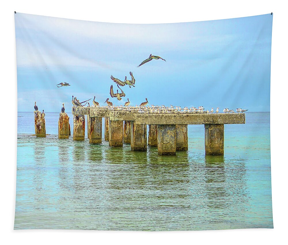 Florida Tapestry featuring the photograph its a Florida vacation by Alison Belsan Horton