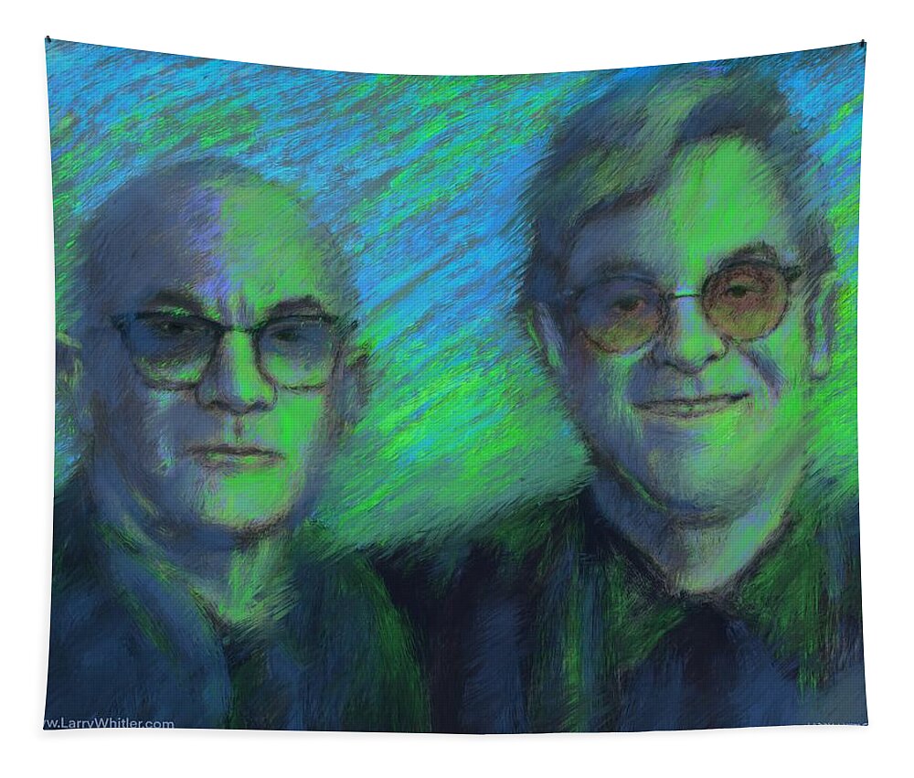 Elton John Tapestry featuring the digital art Ive Forgotten If Theyre Green Or Theyre Blue by Larry Whitler