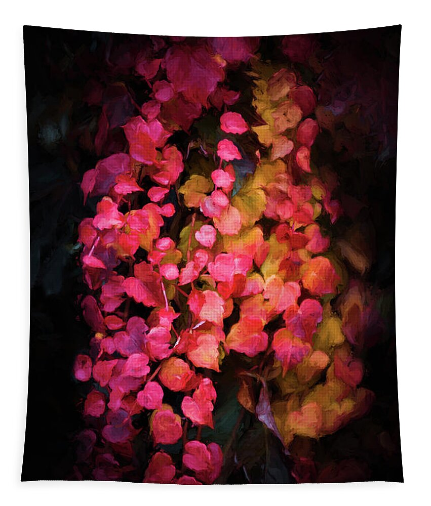 Ivy Tapestry featuring the photograph Ivy of Autumn by Philippe Sainte-Laudy