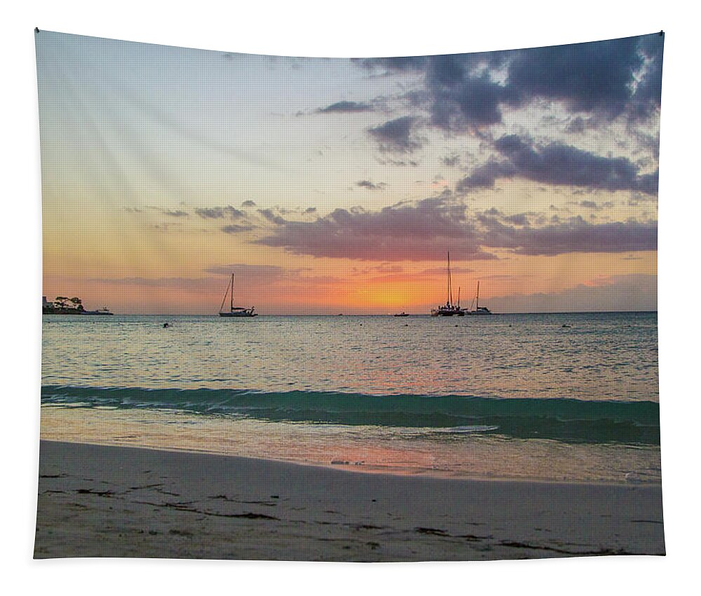 Negril Tapestry featuring the photograph Jamaica IMG 5907 by Jana Rosenkranz