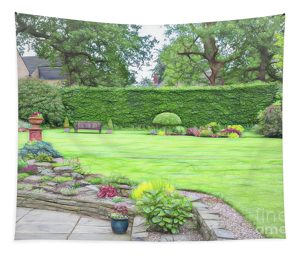 Garden Tapestry featuring the photograph Janet's Garden 4 by Elaine Teague