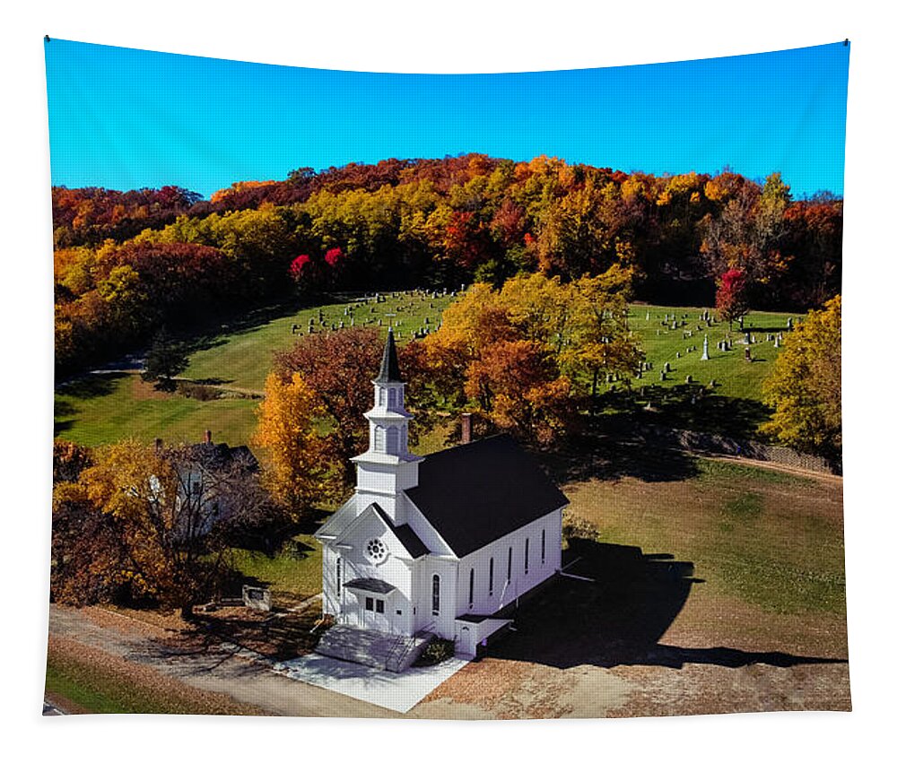 Aerialdroneshot Tapestry featuring the photograph Jessenland by Nicole Engstrom