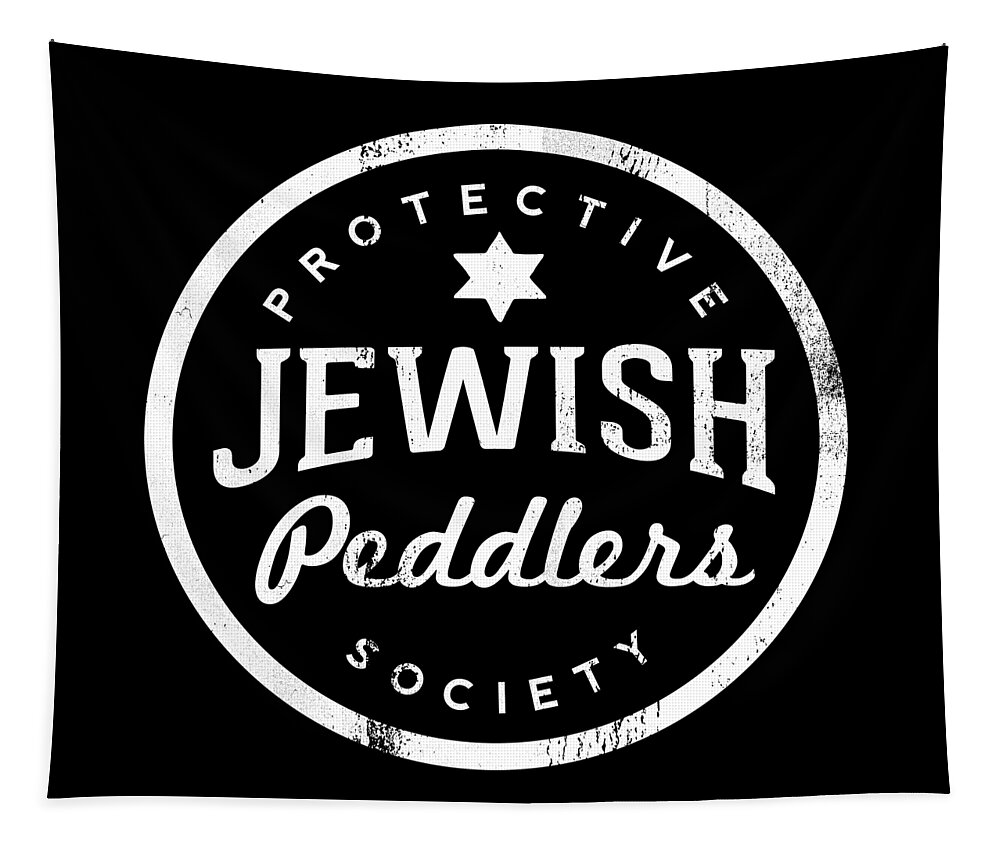 Jewish Tapestry featuring the digital art Jewish Peddlers Protective Society- Art by Linda Woods by Linda Woods