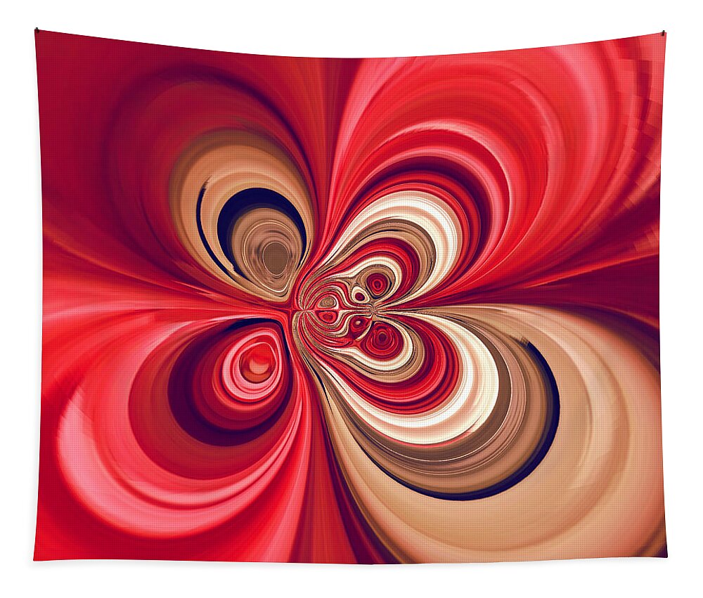 Abstract Tapestry featuring the photograph Joyful Color Swirl by Barbara Zahno