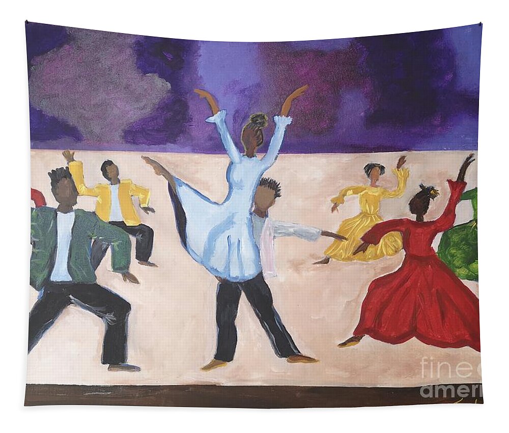 Jubilation Tapestry featuring the painting Jubilation by Jennylynd James