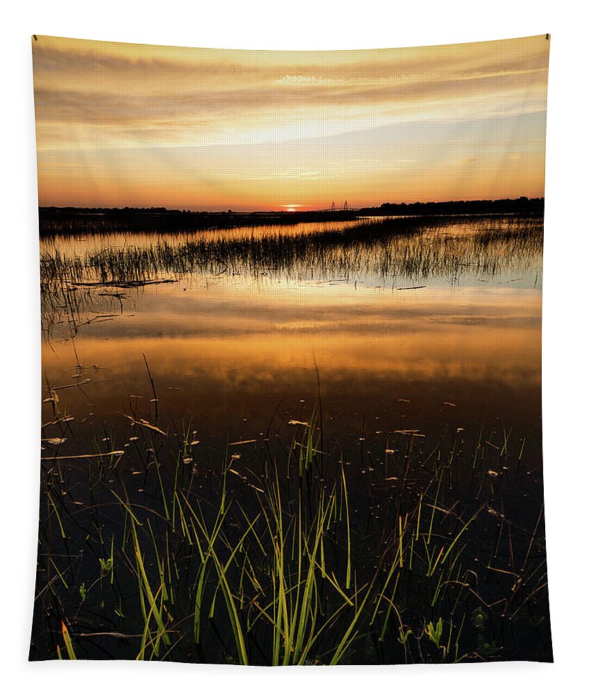 Sullivan's Island Tapestry featuring the photograph June Tide by Donnie Whitaker