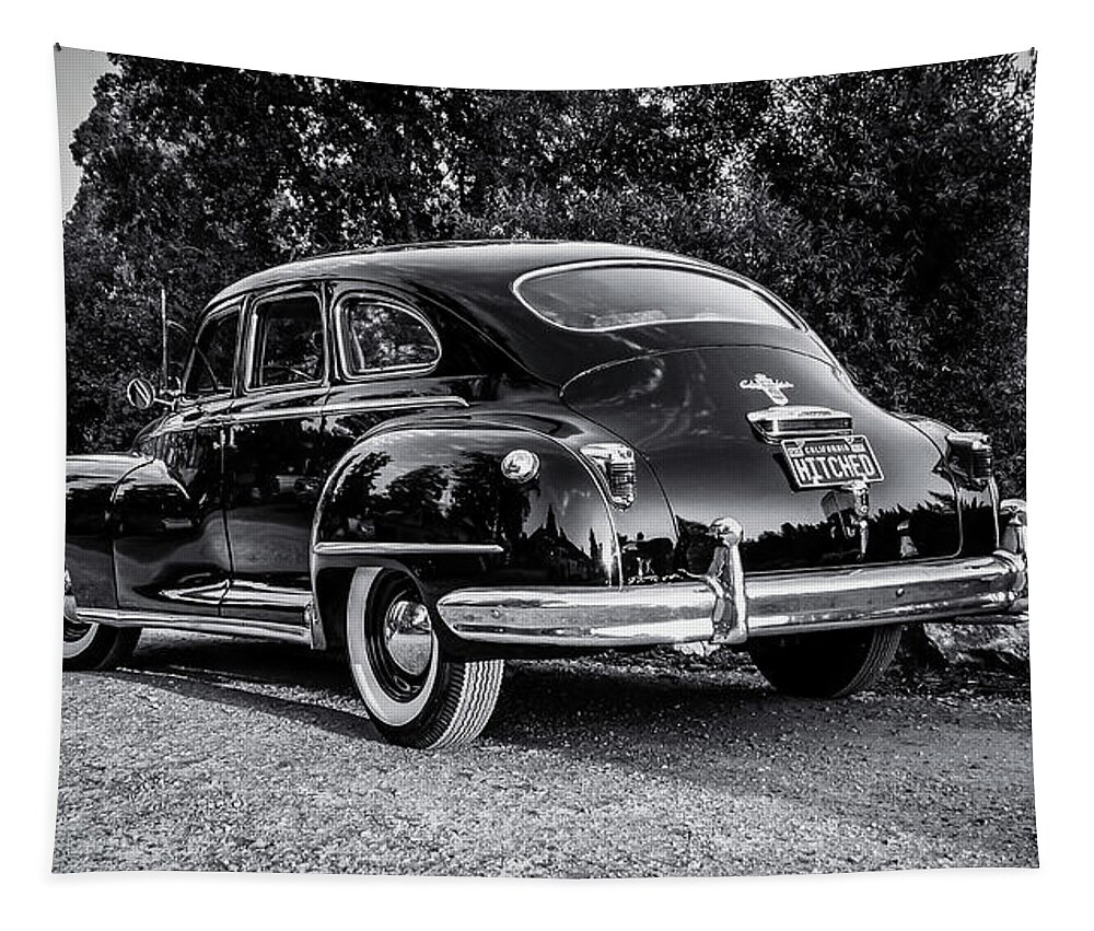 Justmarried Tapestry featuring the photograph Just Married in BW by Pam Rendall