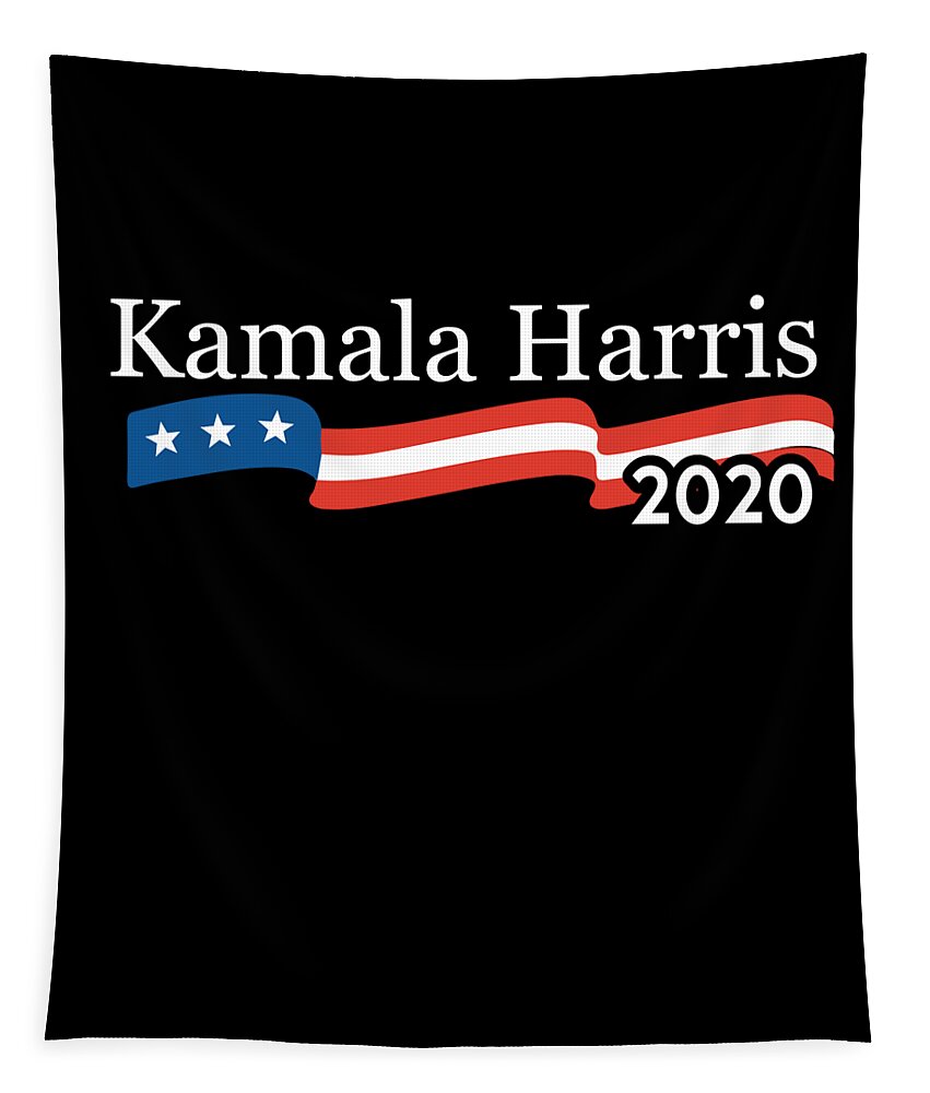 Cool Tapestry featuring the digital art Kamala Harris 2020 For President by Flippin Sweet Gear