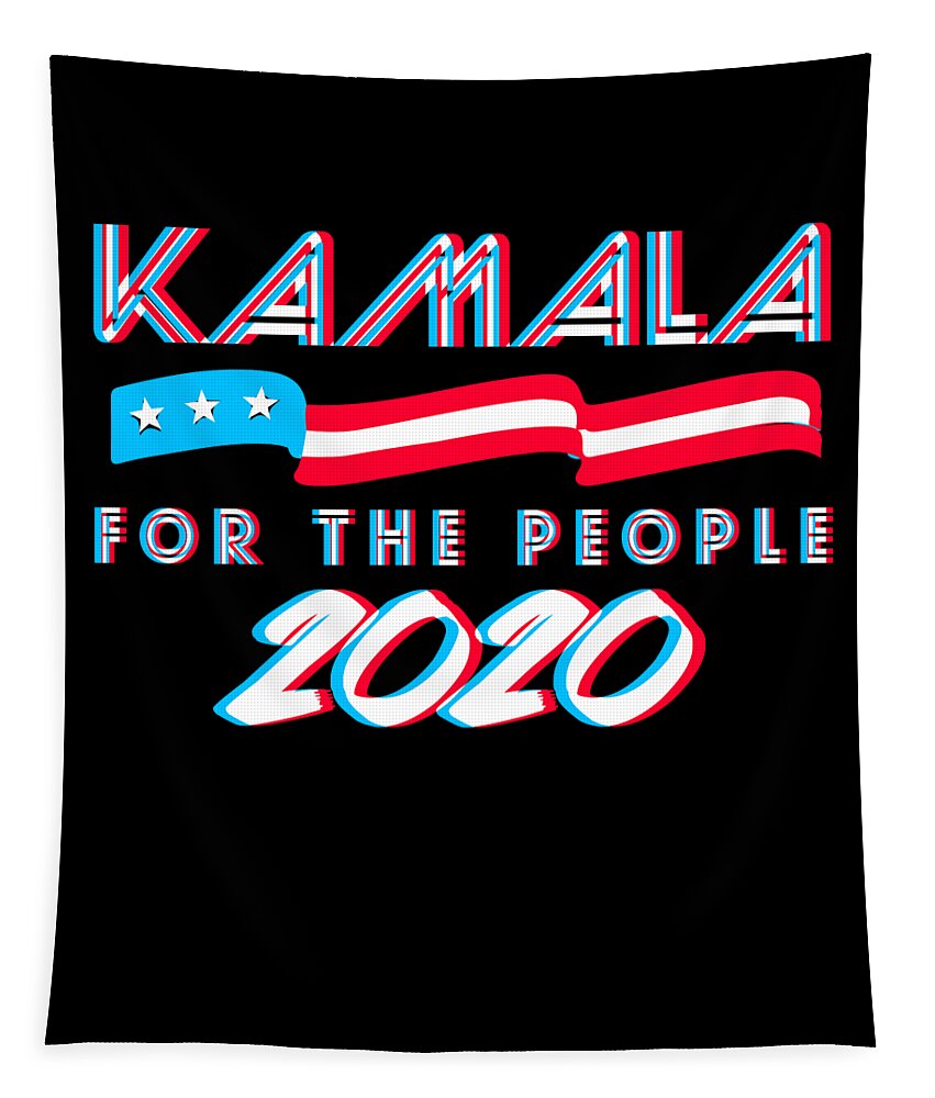 Election Tapestry featuring the digital art Kamala Harris For the People by Flippin Sweet Gear