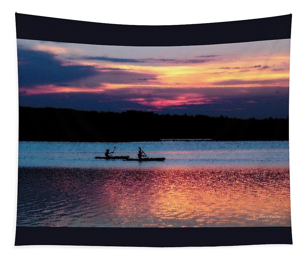 Kayak Tapestry featuring the photograph Kayak Serenity by Mary Walchuck