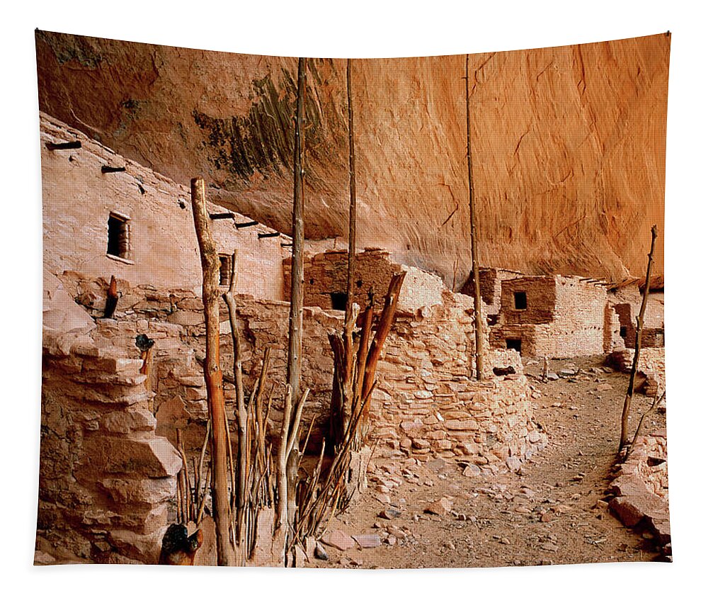 Navajo National Monument Tapestry featuring the photograph Keet Seel by Dan Norris