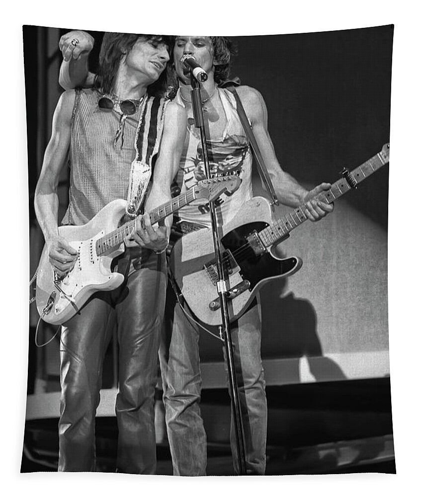 Keith Richards Tapestry featuring the photograph Keith and Woody by Jurgen Lorenzen