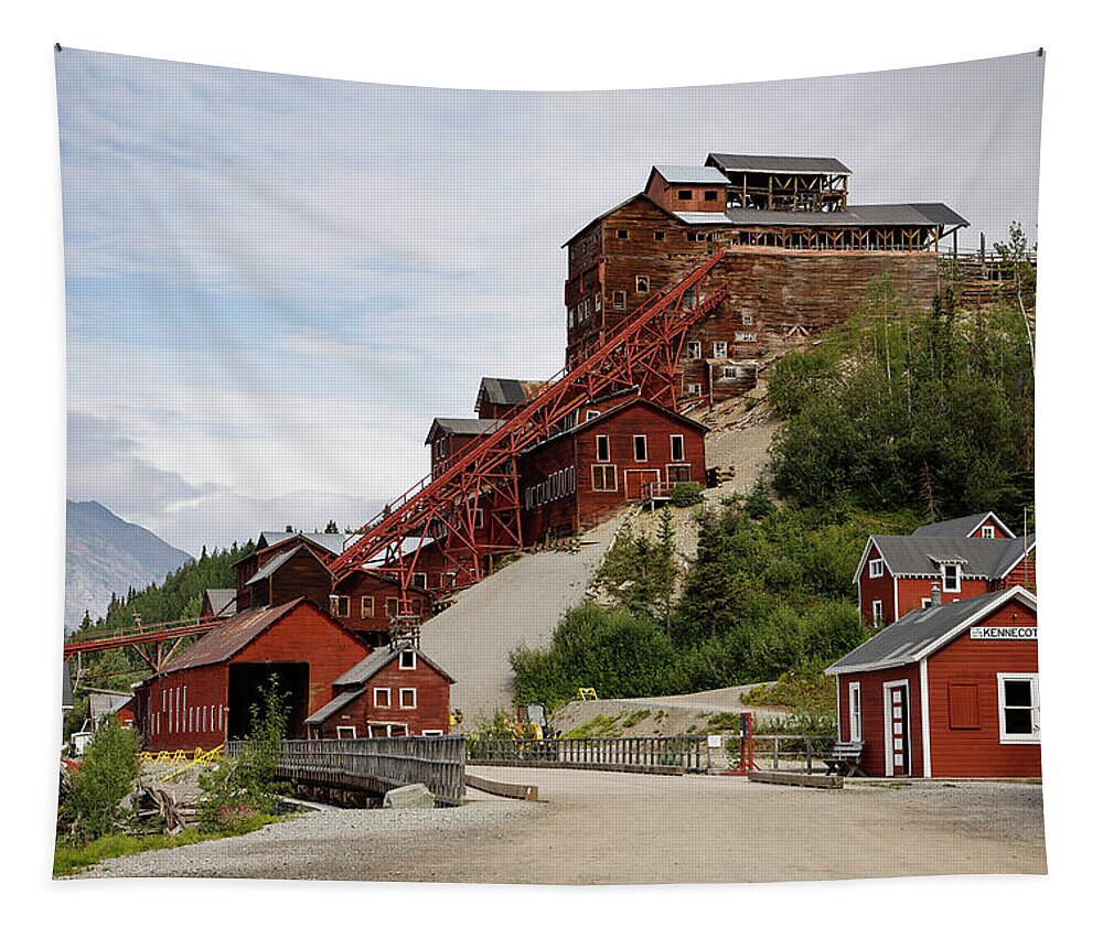 Alaska Tapestry featuring the photograph Kennecott Ruins II by Cheryl Strahl