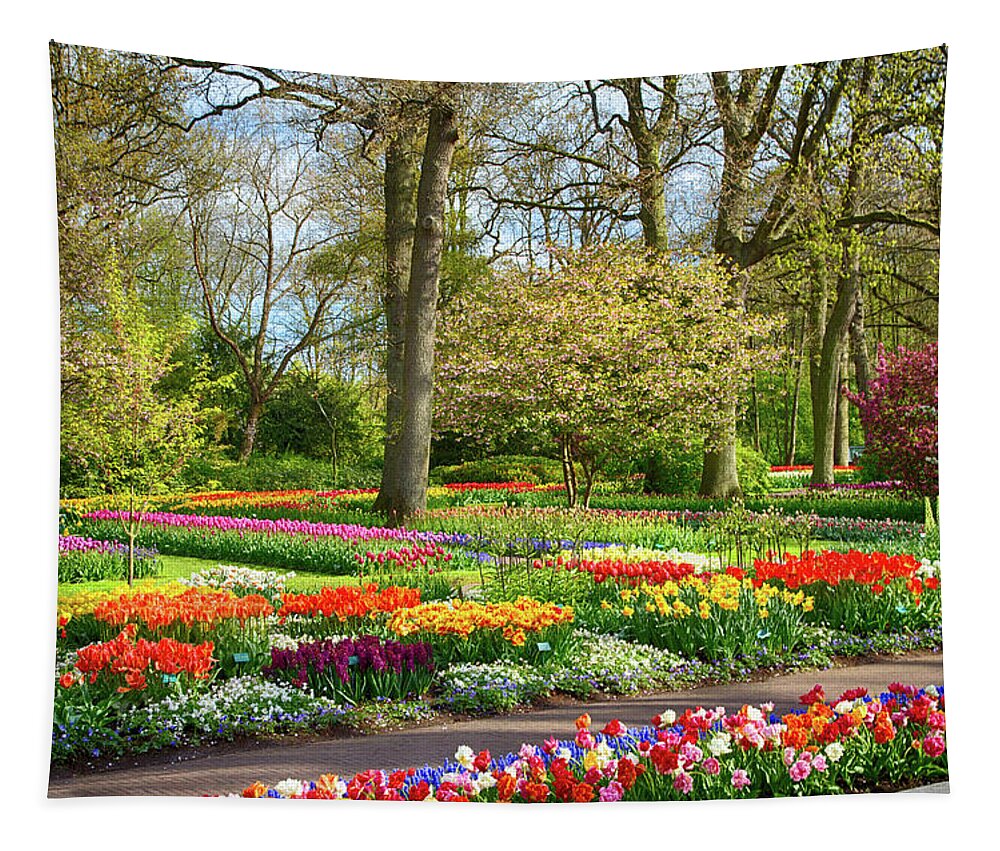 Europe Tapestry featuring the photograph Keukenhof Gardens IV by Jim Miller