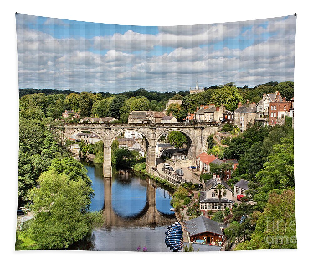 England Tapestry featuring the photograph Knaresborough by Tom Holmes Photography