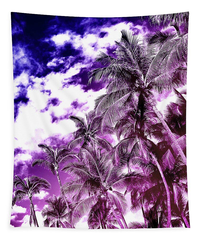 Palm Tapestry featuring the photograph Kona Palms by Lawrence Knutsson