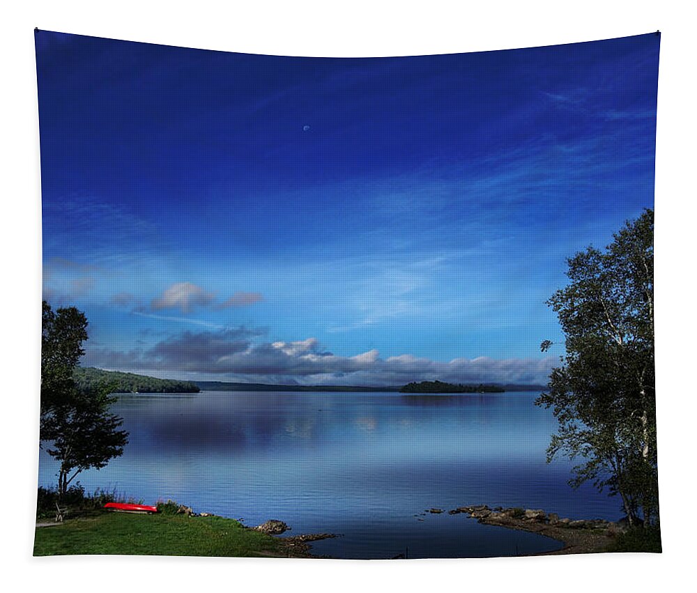 Lake Tapestry featuring the photograph Lake BluSky Morning by Russel Considine