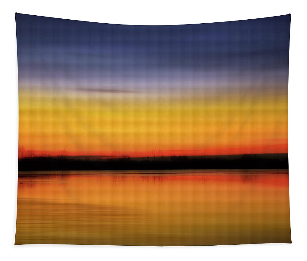 Nature Photography Tapestry featuring the photograph Lake Color Abstract by James BO Insogna