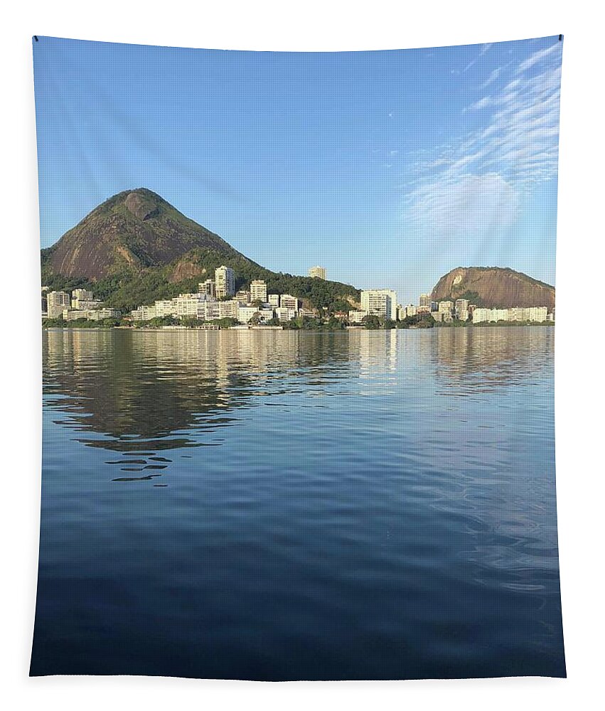 Rio De Janeiro Tapestry featuring the photograph Lake in Rio de Janeiro by Bettina X