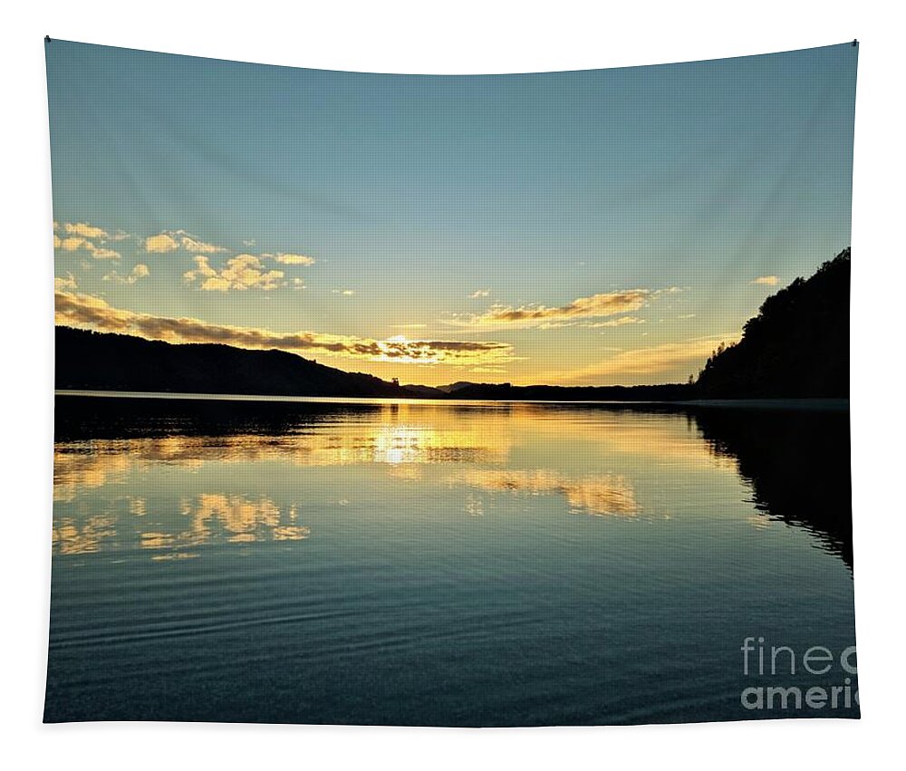 Lake Tapestry featuring the photograph Lake Life #1 by Tracey Lee Cassin