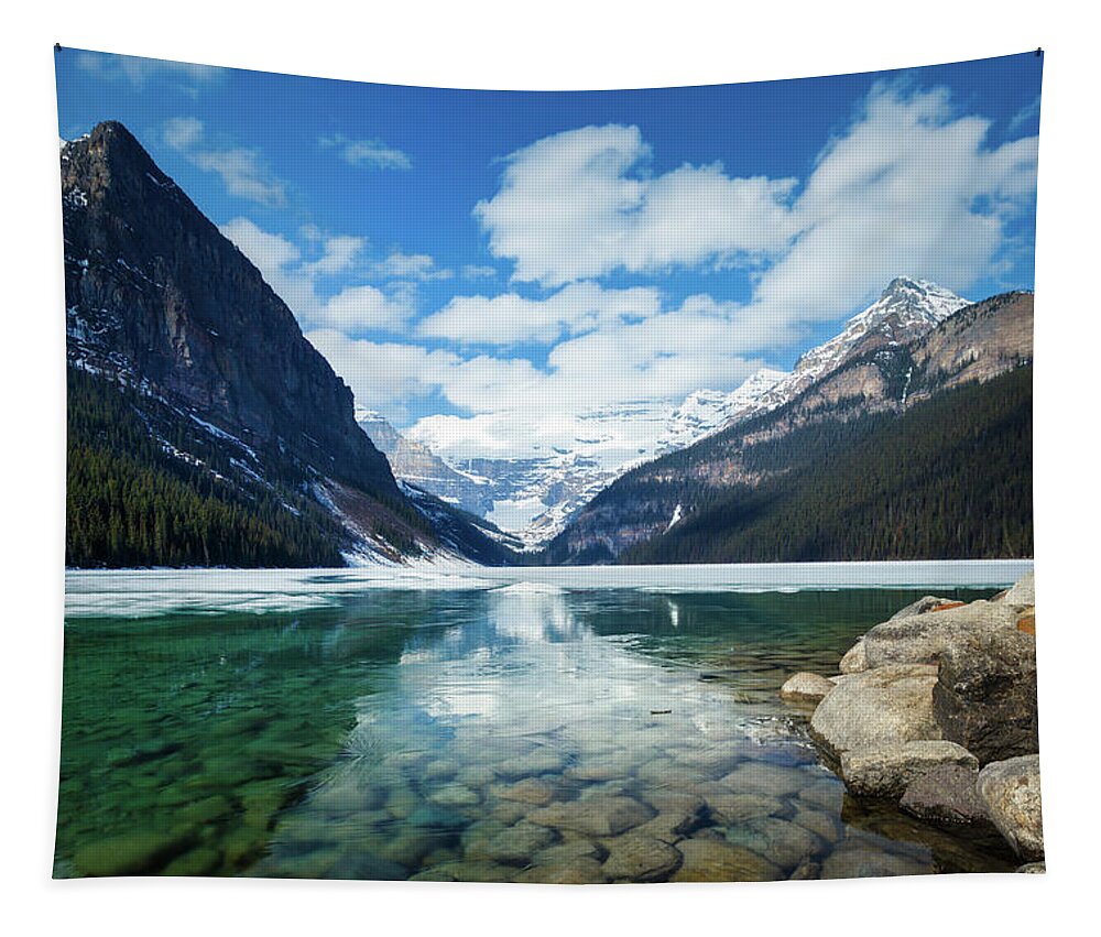 Canada Tapestry featuring the photograph Lake Louise by Rick Deacon