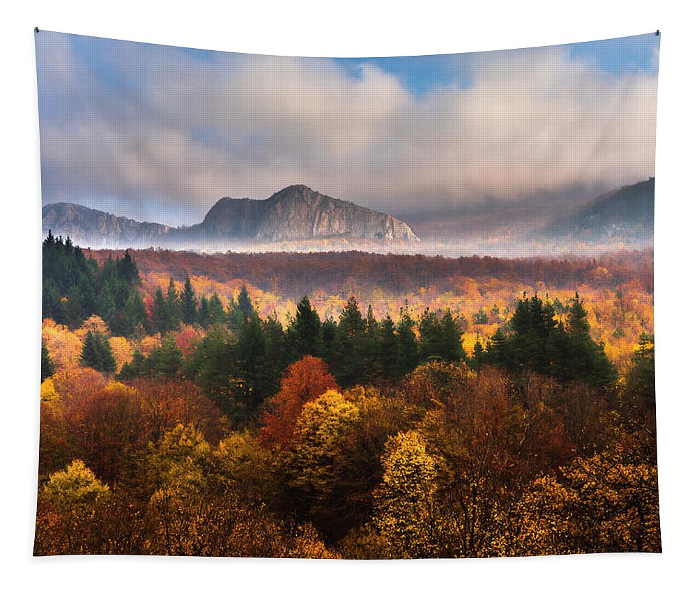 Balkan Mountains Tapestry featuring the photograph Land Of Illusion by Evgeni Dinev