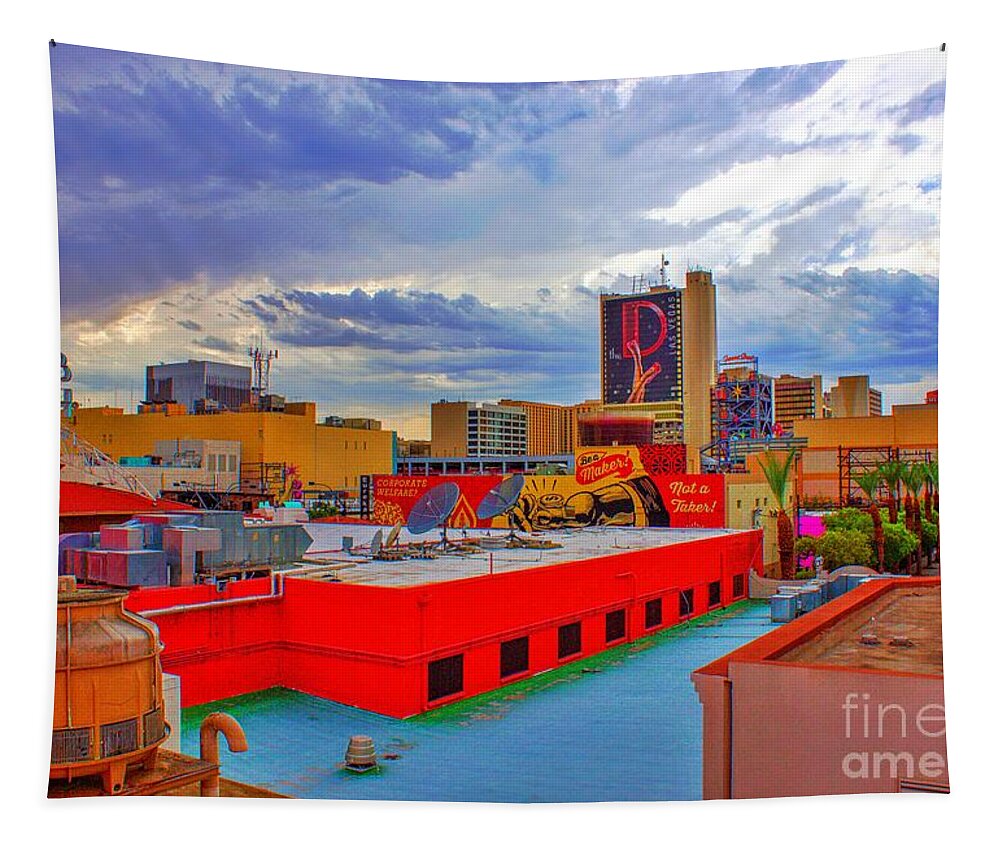  Tapestry featuring the photograph Las Vegas Daydream by Rodney Lee Williams